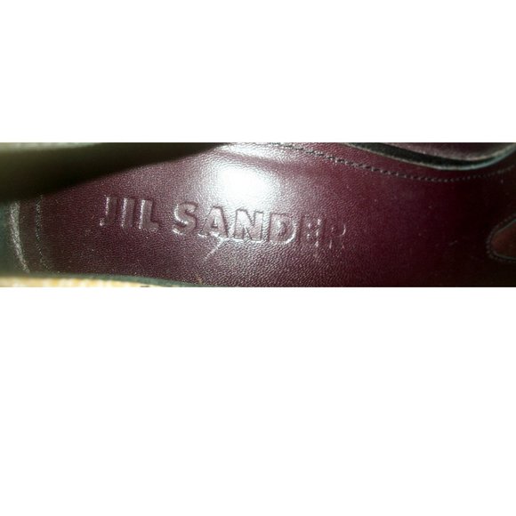 Jil Sander Modernistic Geometric High Heel Cap-Toe Platform-Pumps Near-New - Picture 9 of 13